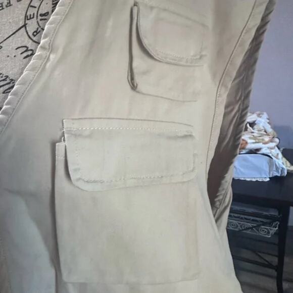 ASOS Outdoor Utility Sleeveless Vest – Cream - Picture 4 of 8